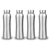Montavo by FnS Oasis Stainless Steel Water Bottle Set of 4 (Capacity 1 ltr)